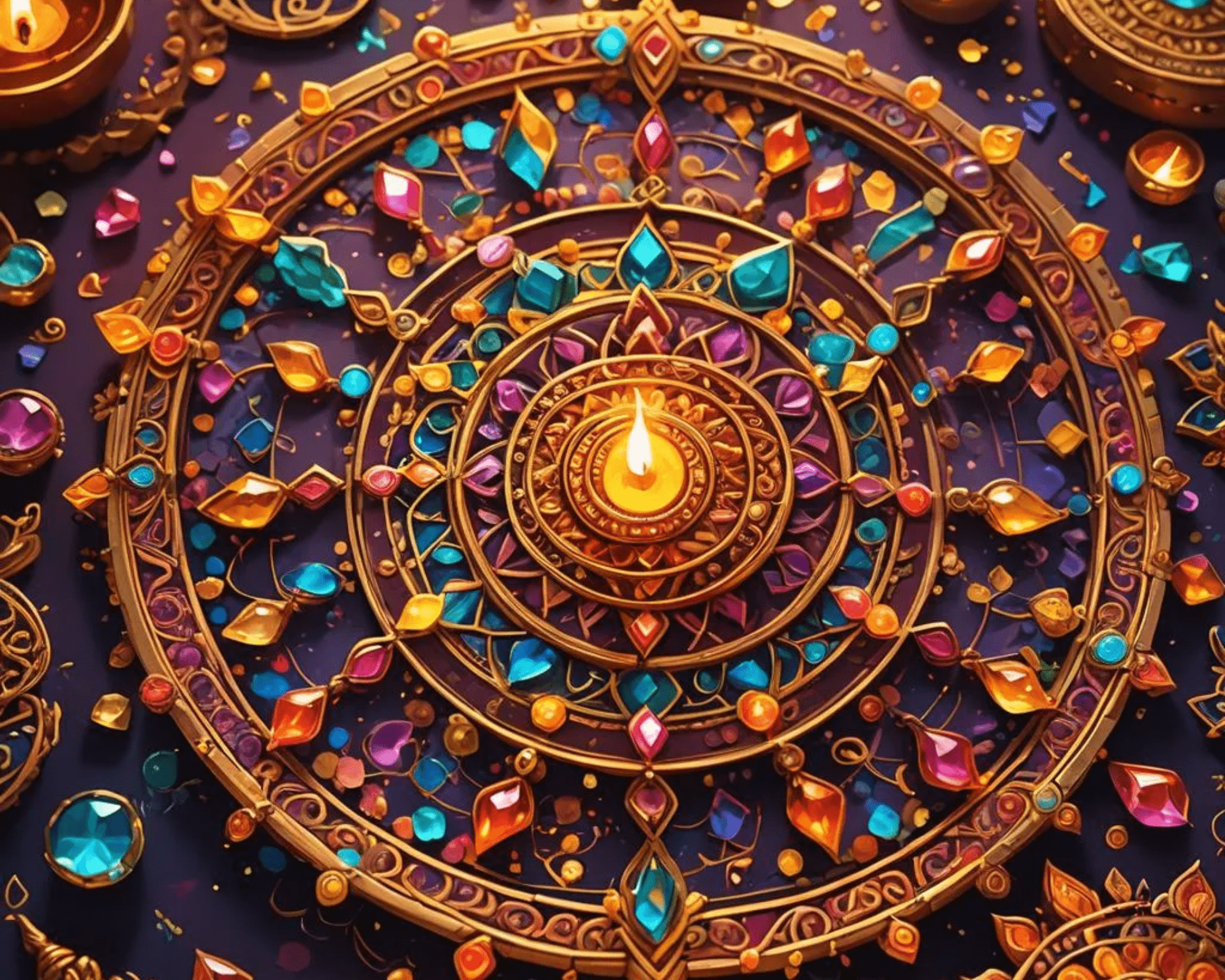 Nine Colors , Nine Crystals - Bodh Gem and Crystals