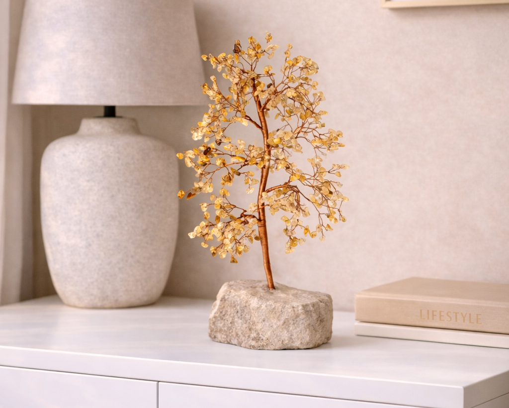 Citrine Tree with Cluster
