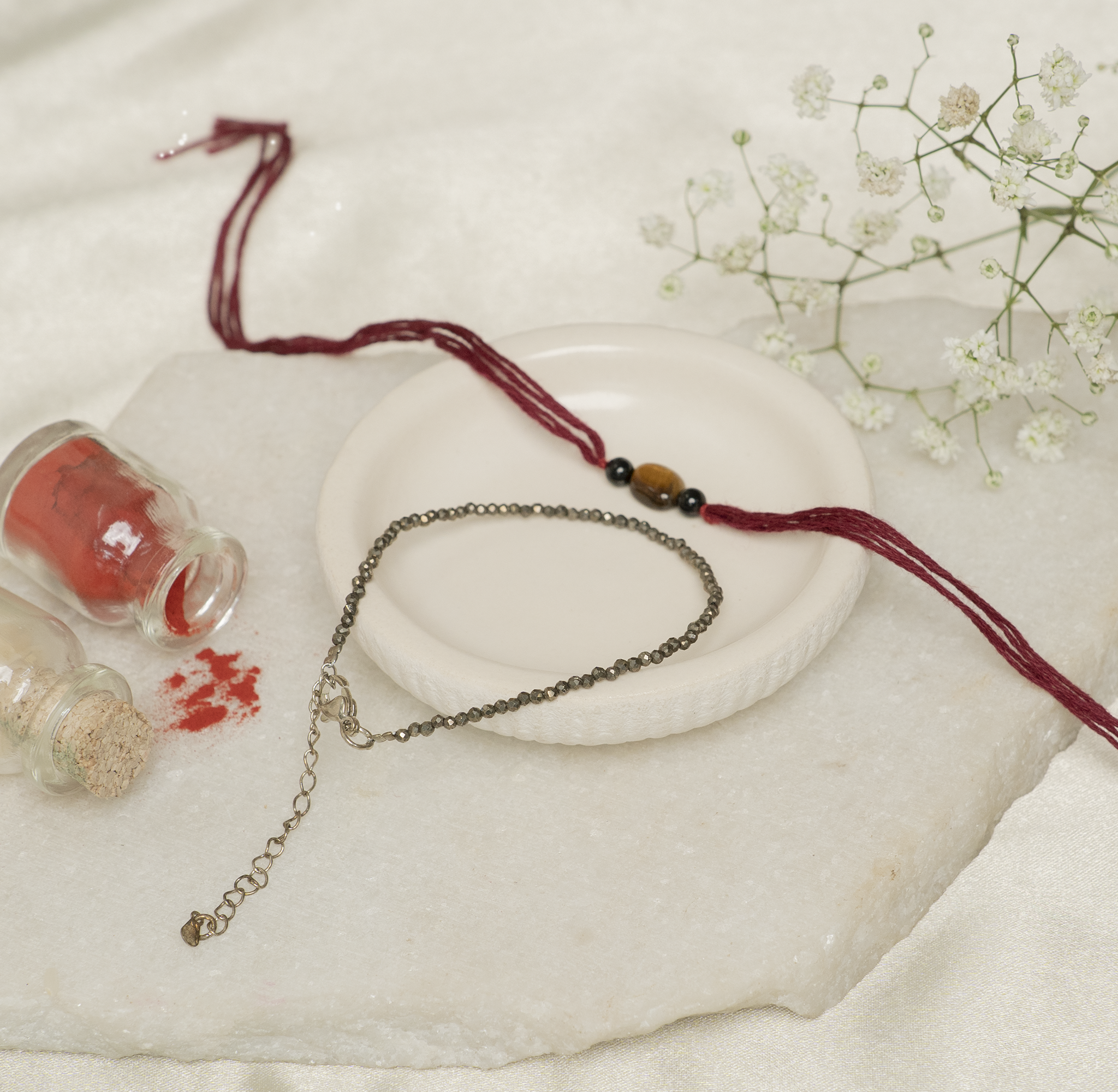 Abundance & Protection Bhai Bhabhi Lumba Rakhi