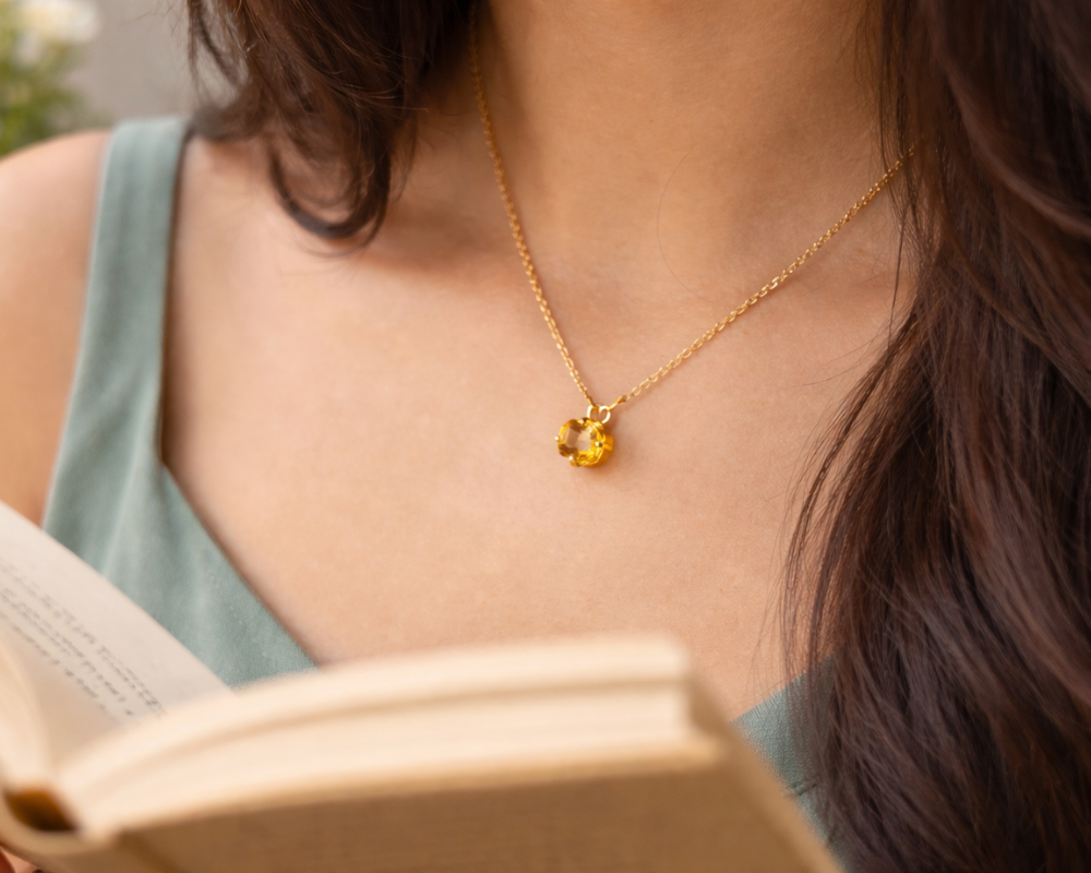 Fascinated Citrine Pendant