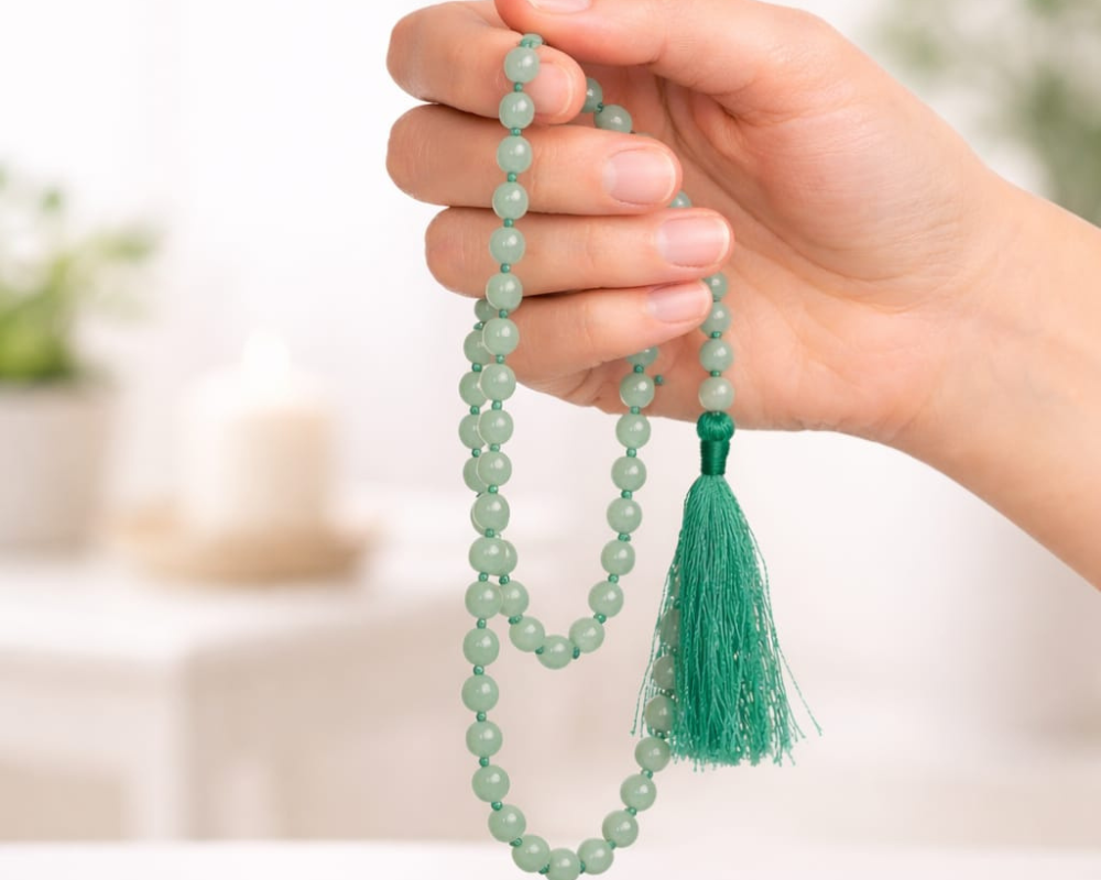 Green Aventurine Chanting Mala 6mm