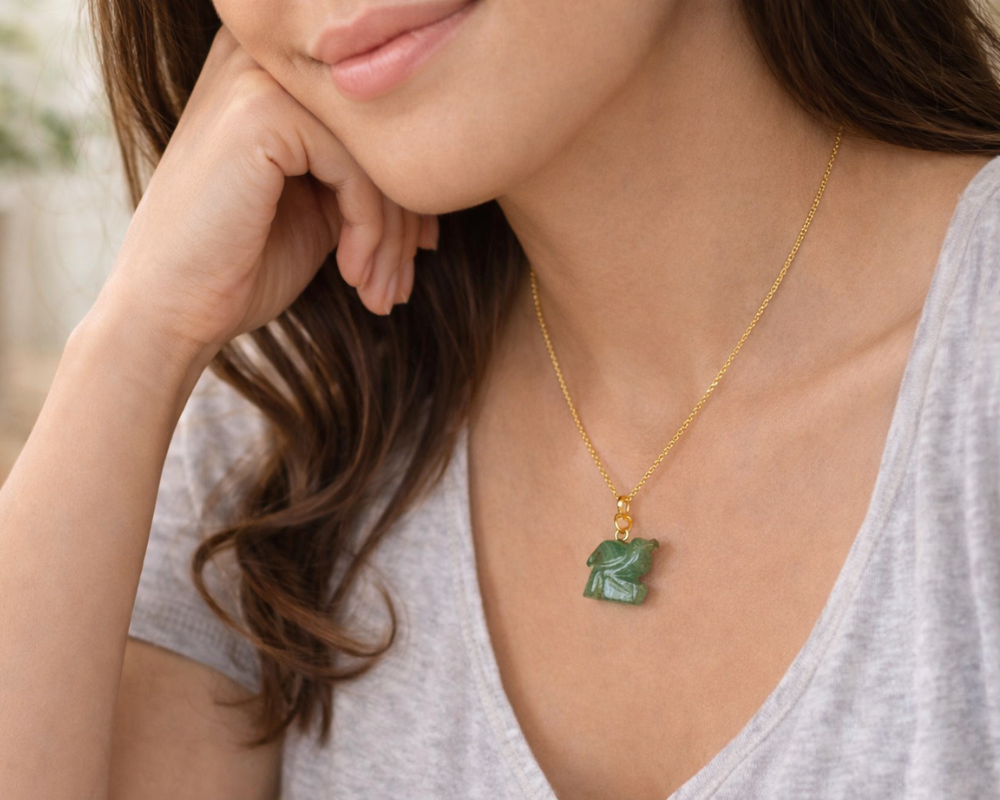Green Aventurine Figurine Pendant
