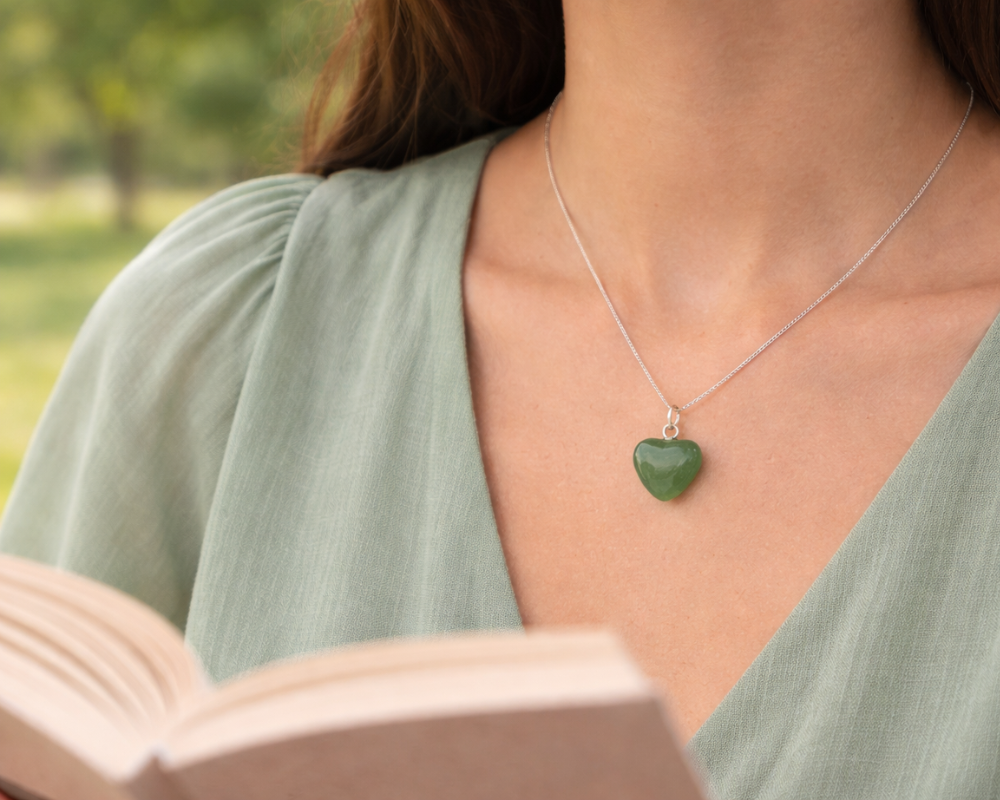 Green Aventurine Heart Pendant