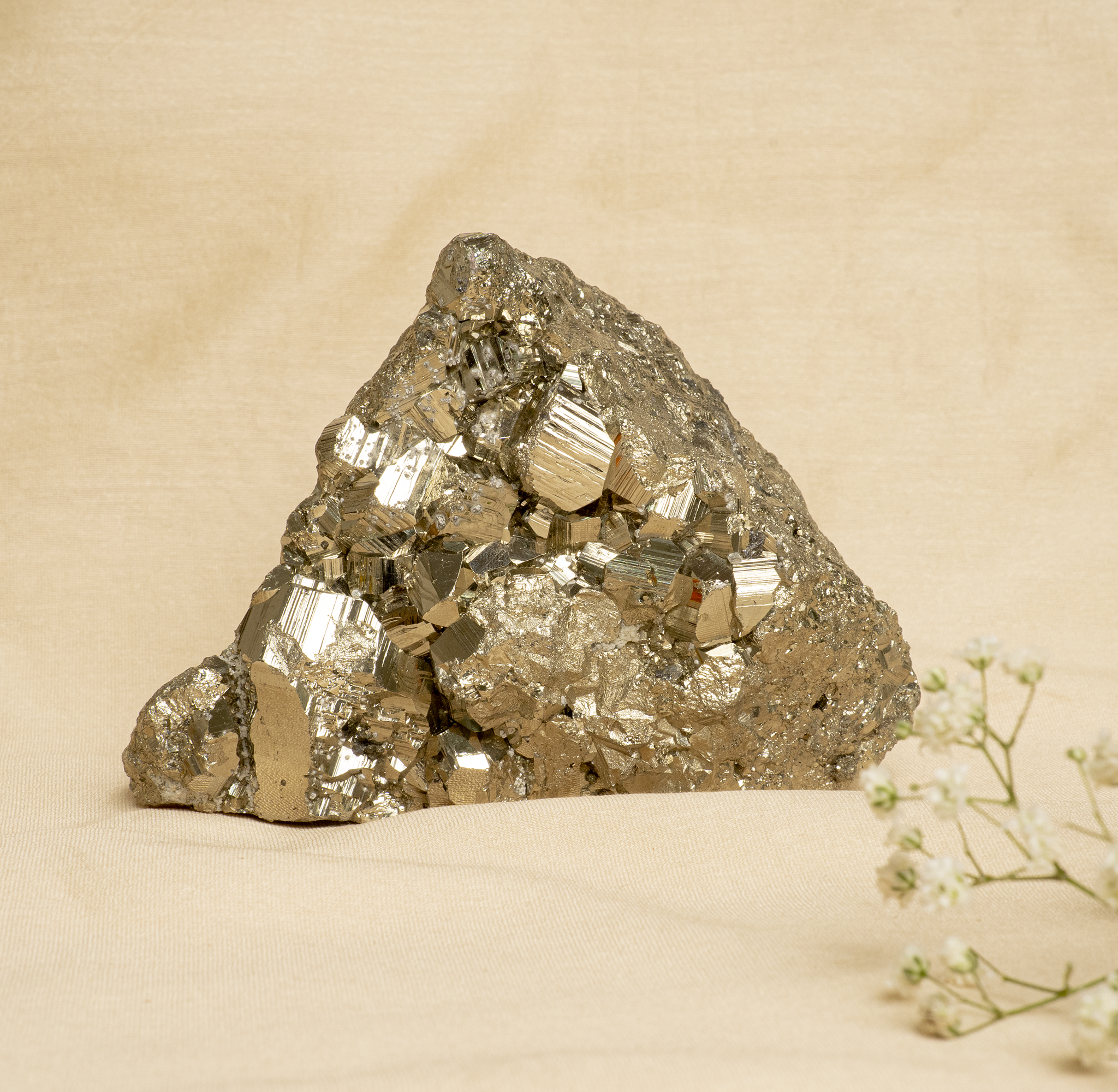 Iron Pyrite Cluster 1342.1gm