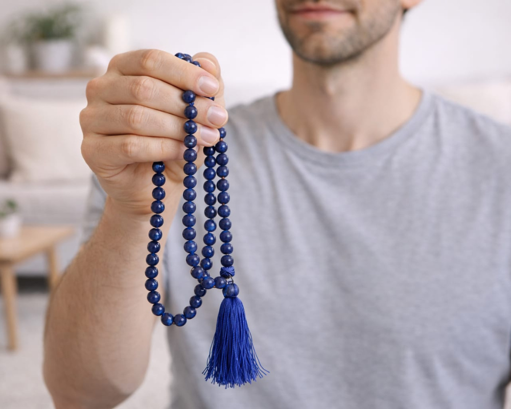 Lapis Lazuli Chanting Mala 8mm