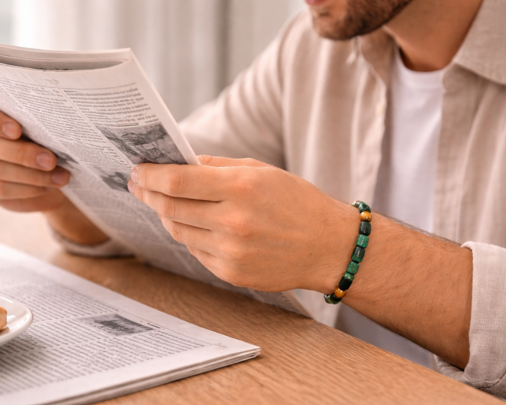 Malachite & Tiger's Eye Bracelet
