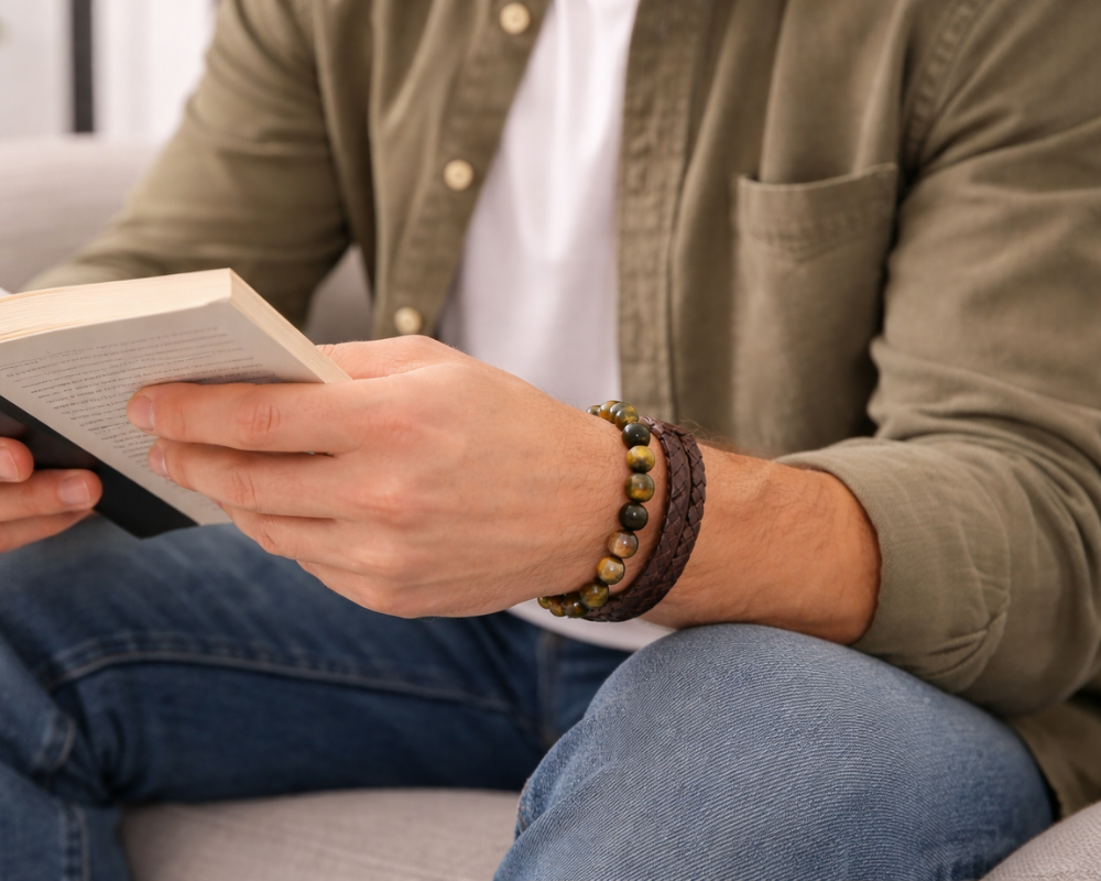 Tiger’s Eye Leather Grip