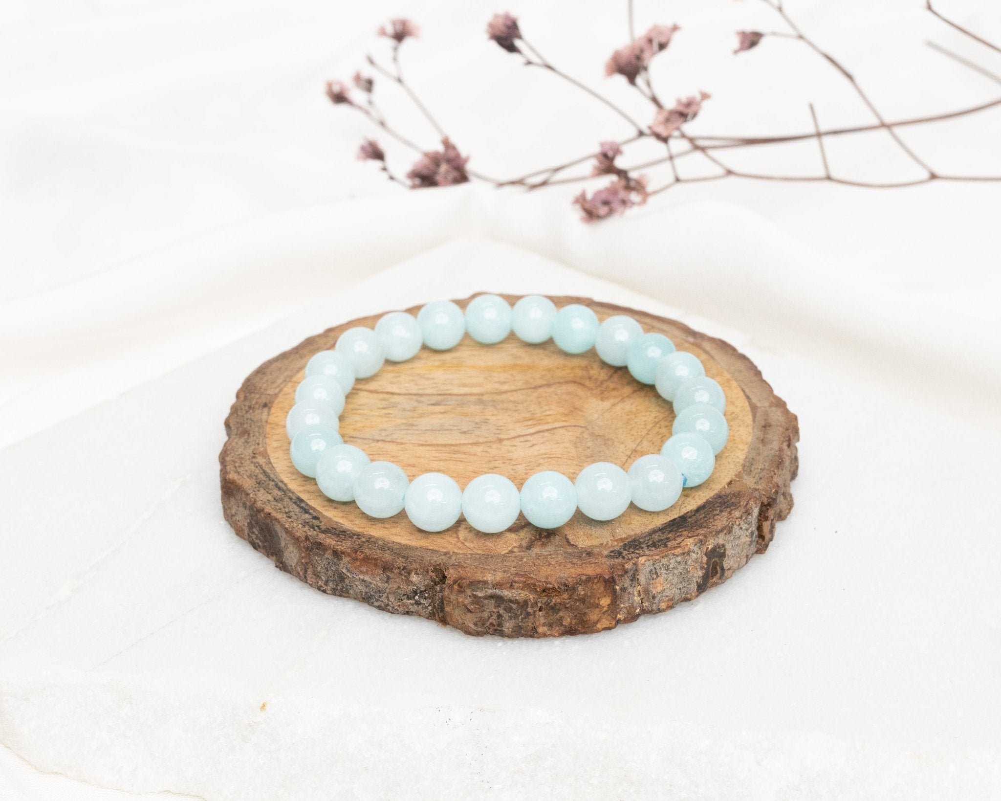 Aquamarine Bracelet - Bodh Gem and Crystals