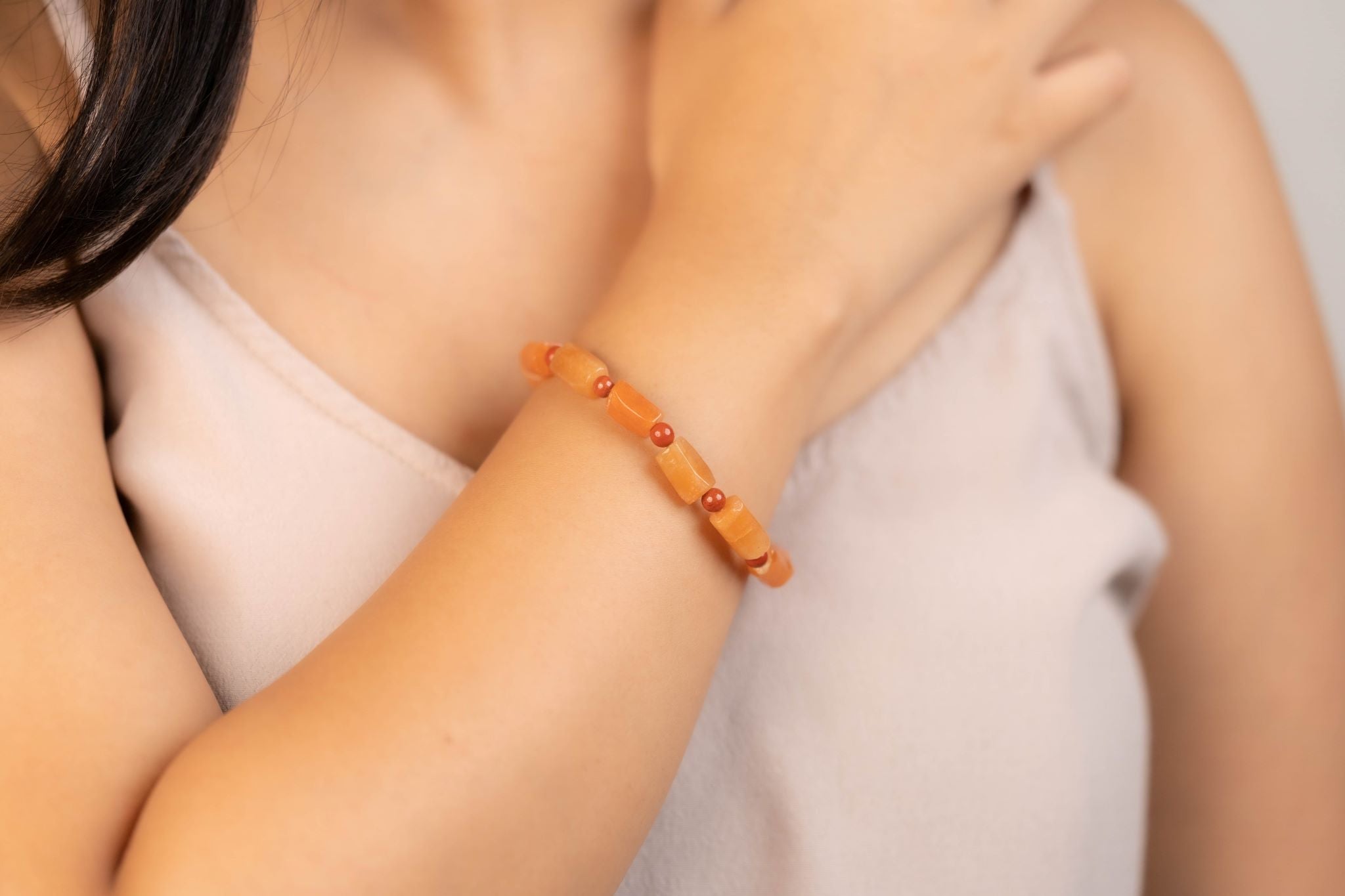 Carnelian Cylindrical Bracelet