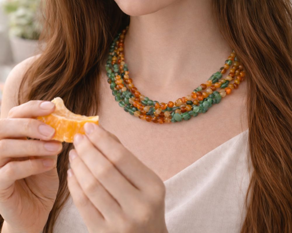 Carnelian & Green Aventurine Necklace