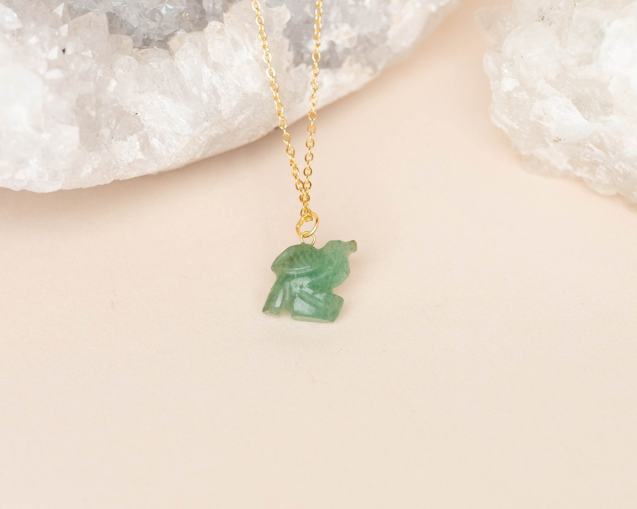 🎁 Green Aventurine Figurine Pendant (100% off)