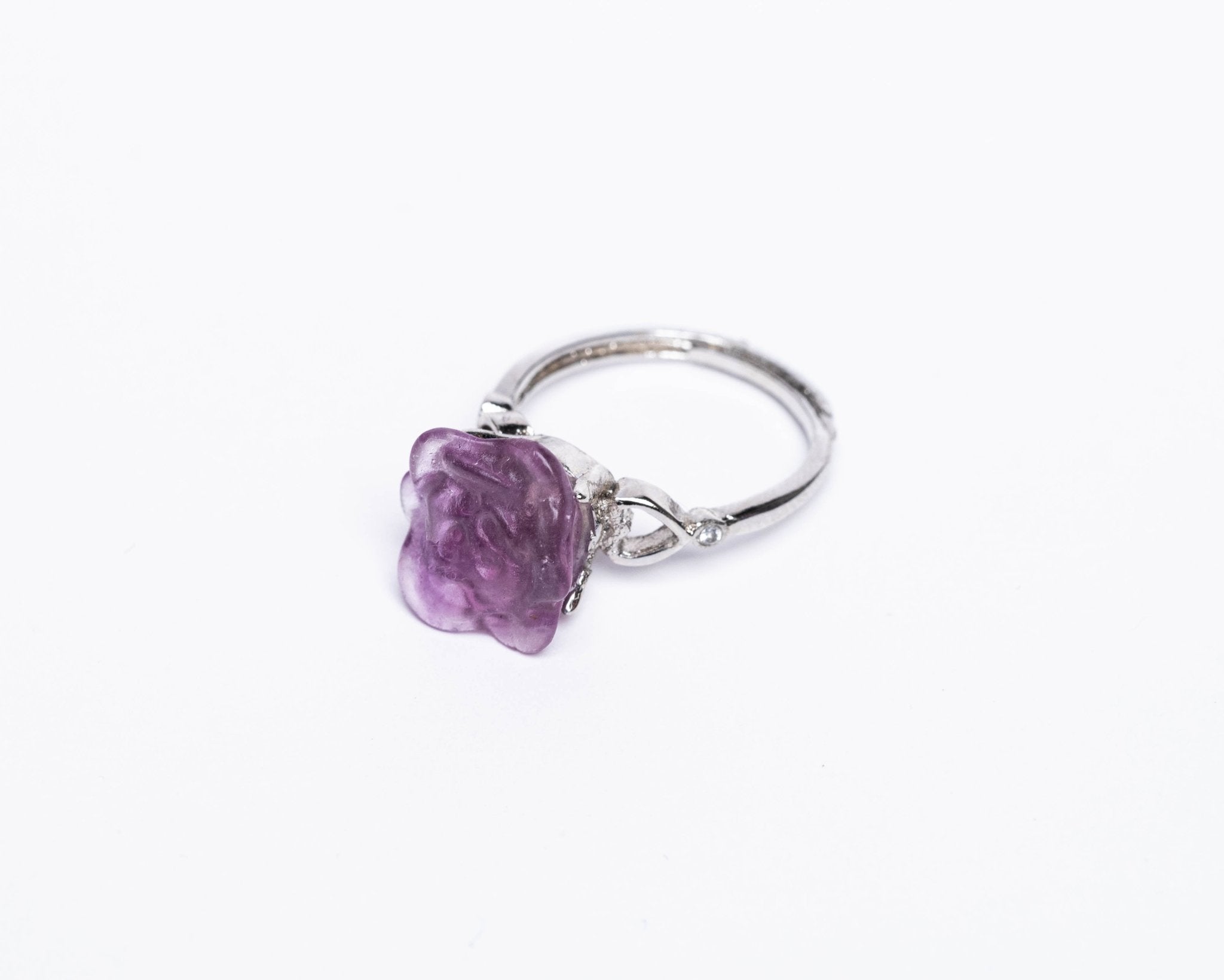 Lavender Aura Fluorite Ring