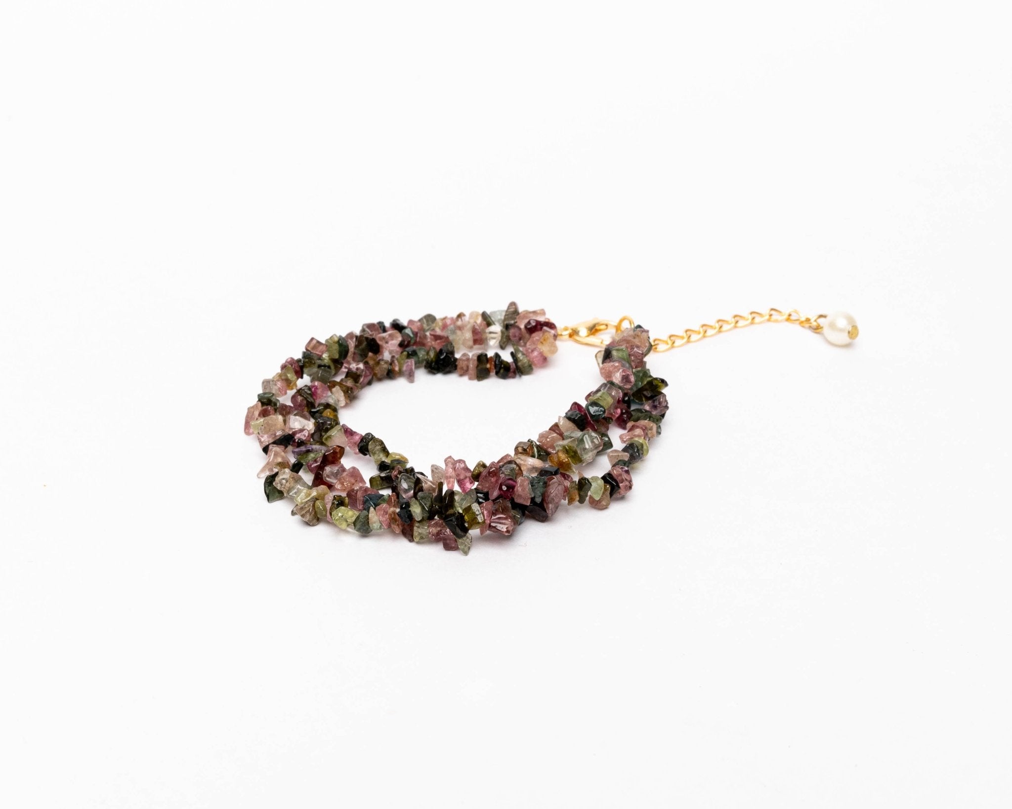 Mix Tourmaline With Pearl Bracelet