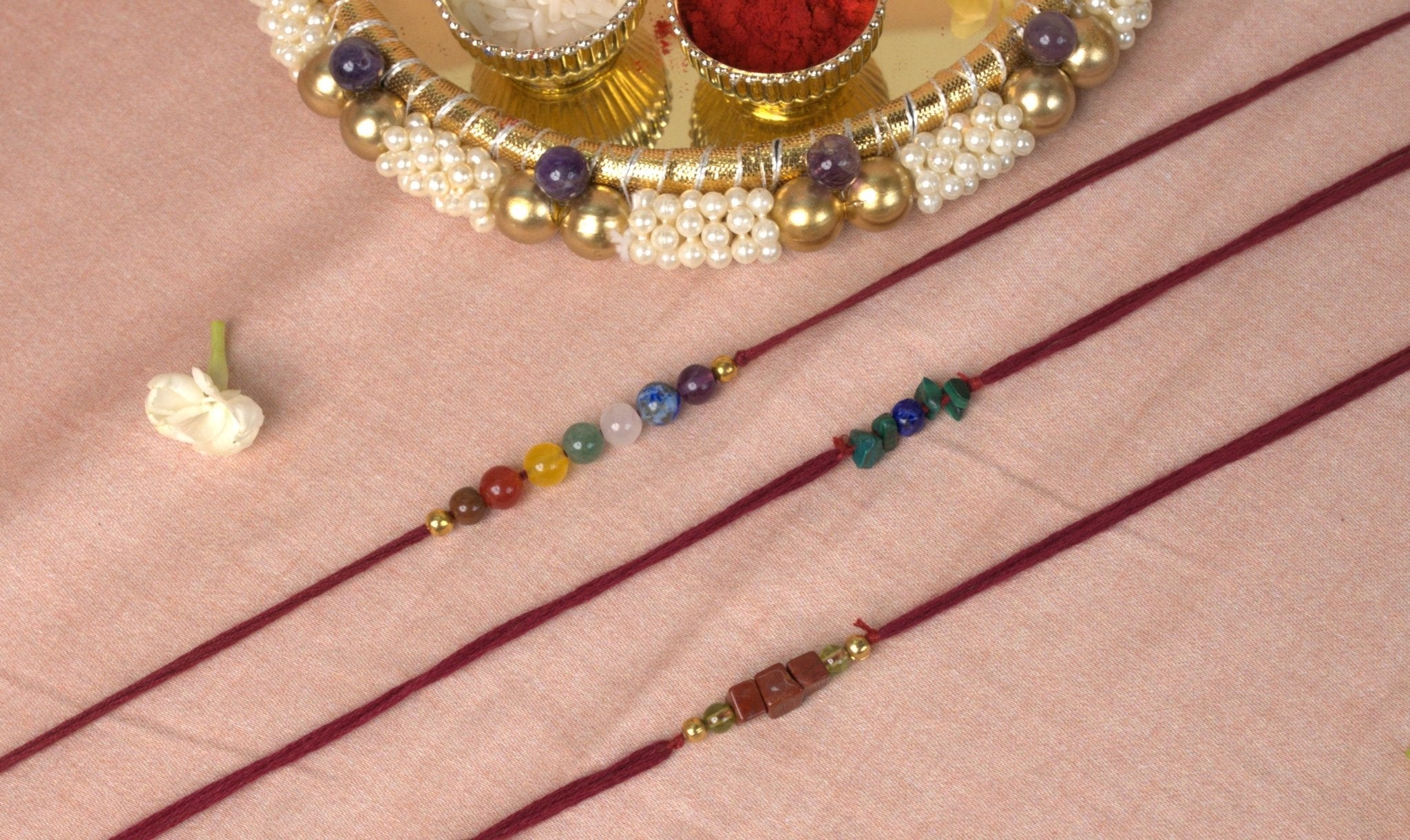 Set of 3 Crystal Rakhis