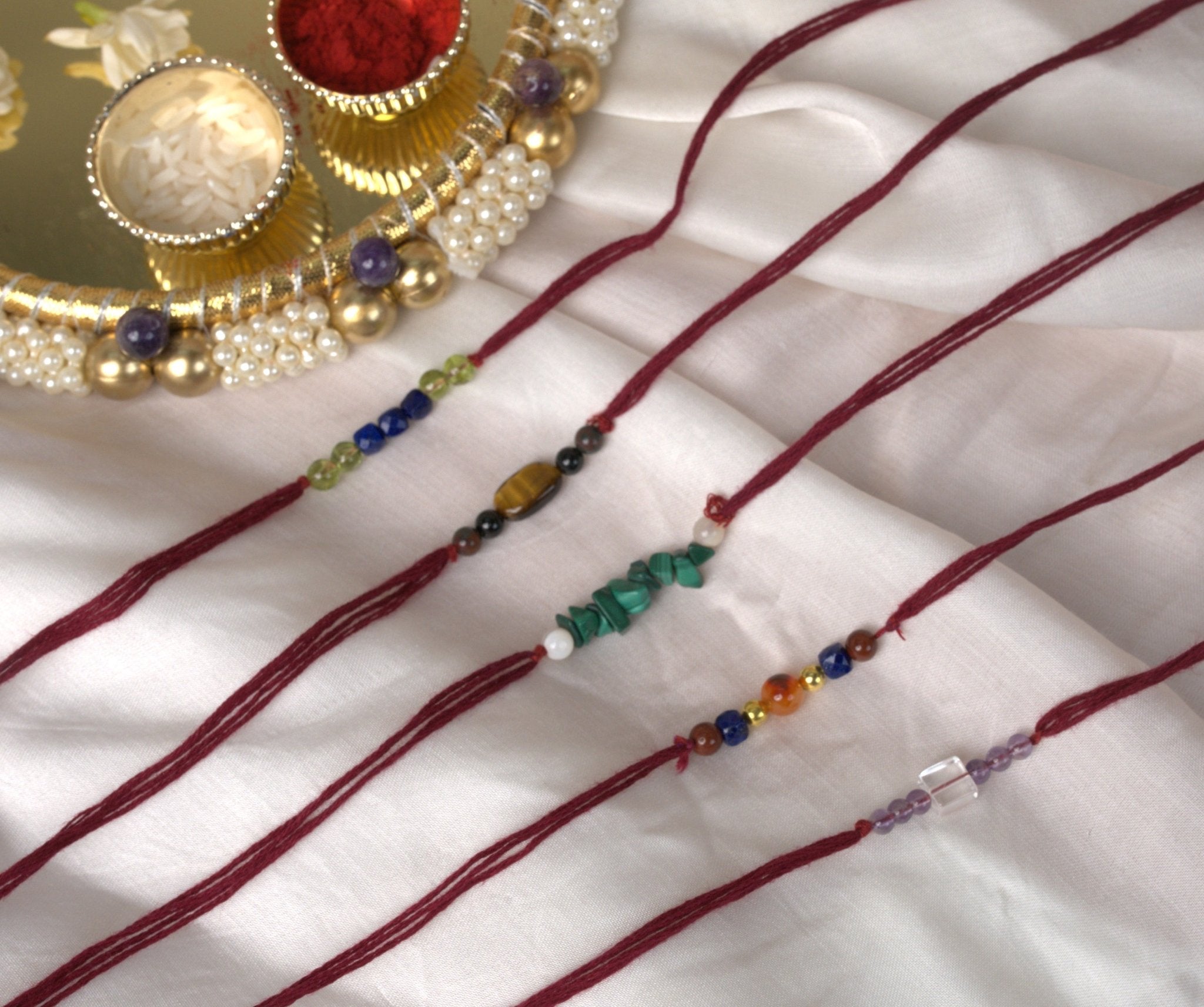 Set of 5 Crystal Rakhis