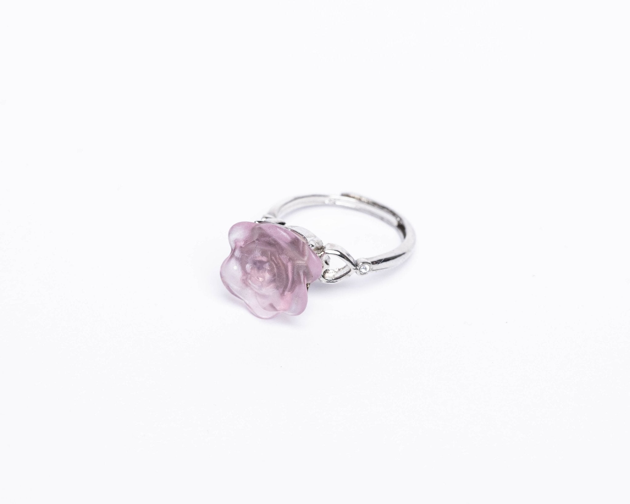 Soft Pink Fluorite Ring - Bodh Gem and Crystals