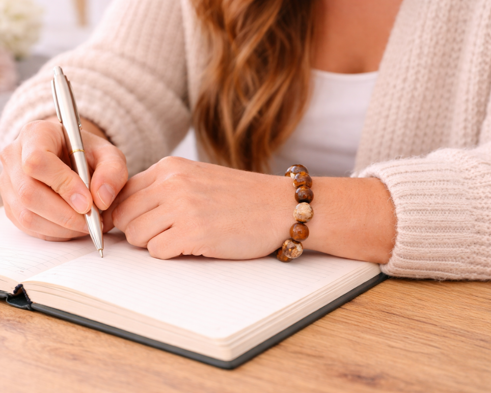 Tiger's Eye & Camel Jasper Bracelet
