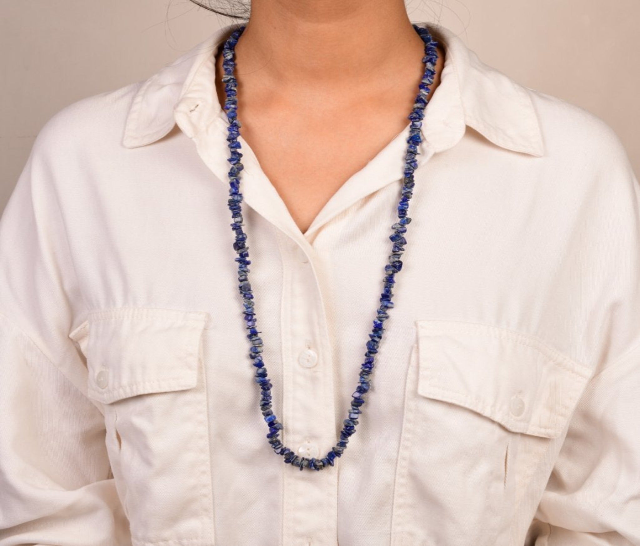 Lapis Lazuli Chips Necklace
