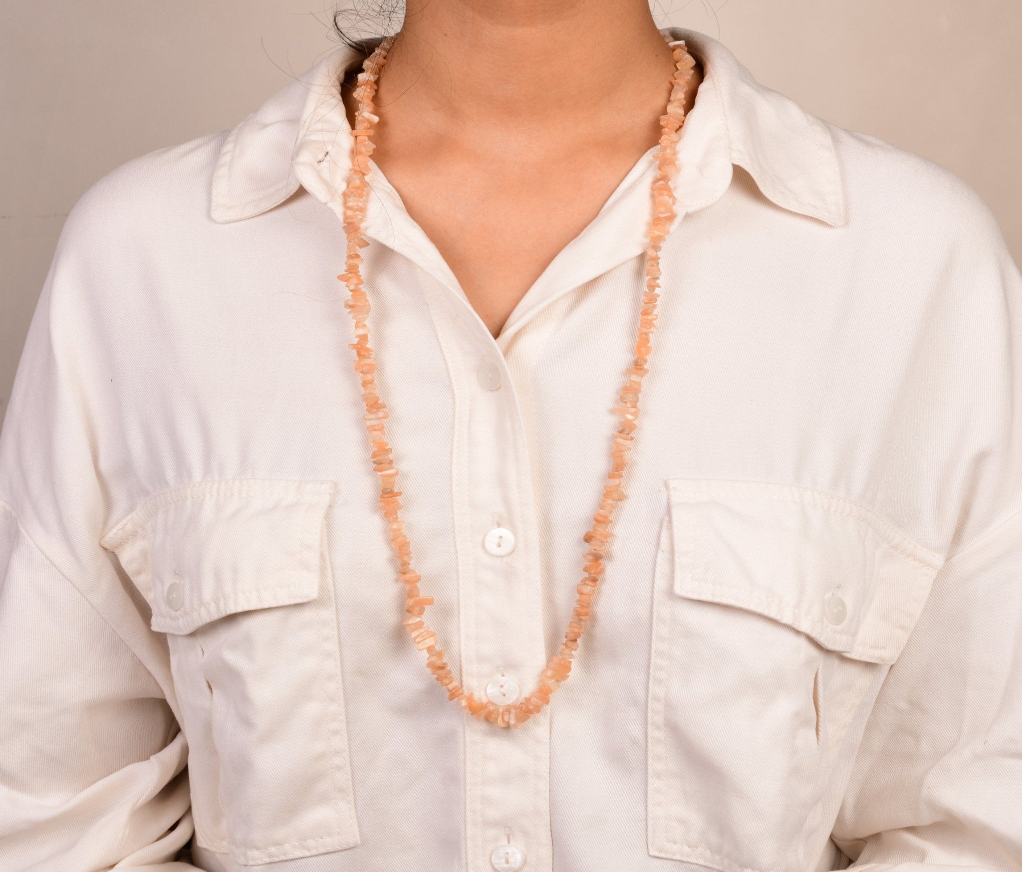 Moonstone Chips Necklace