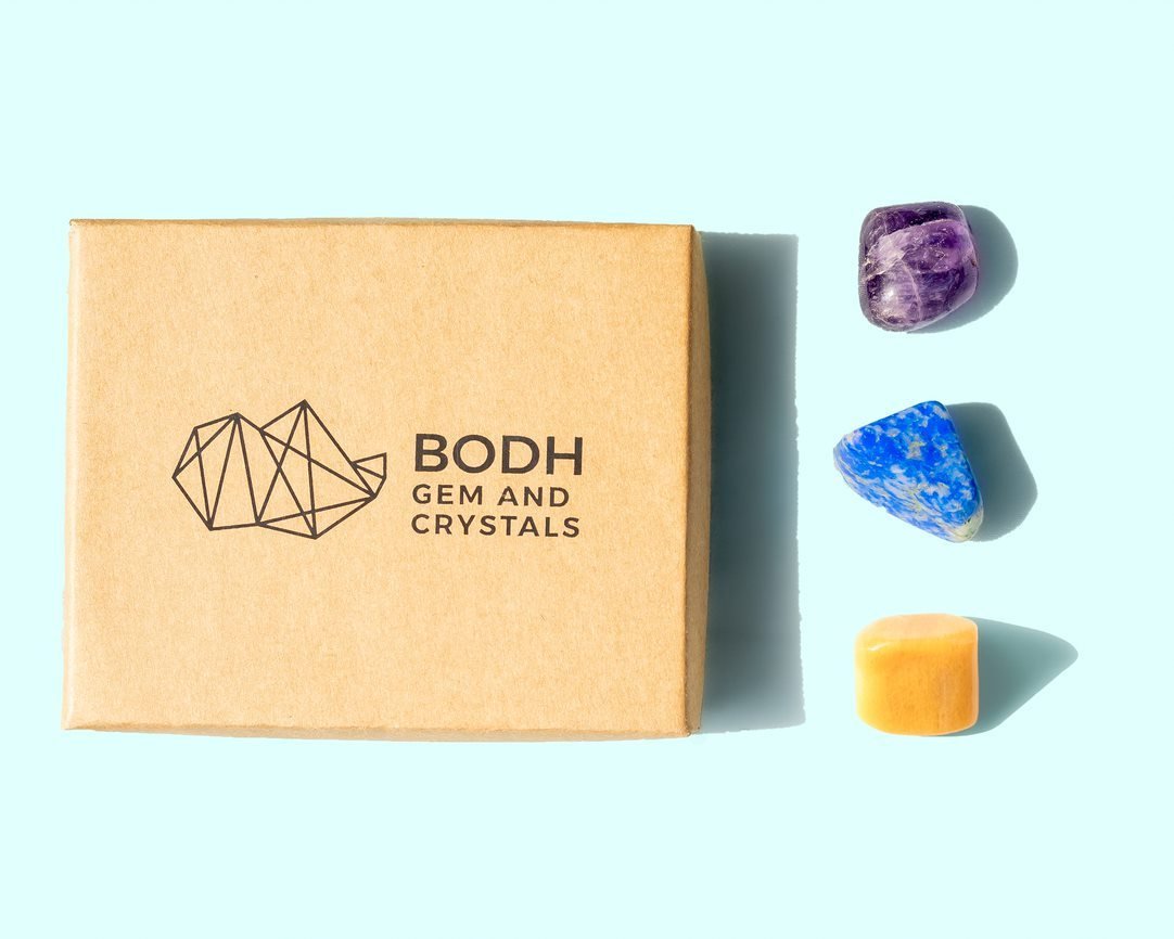 Anxiety Relief Kit - Bodh Gem and Crystals