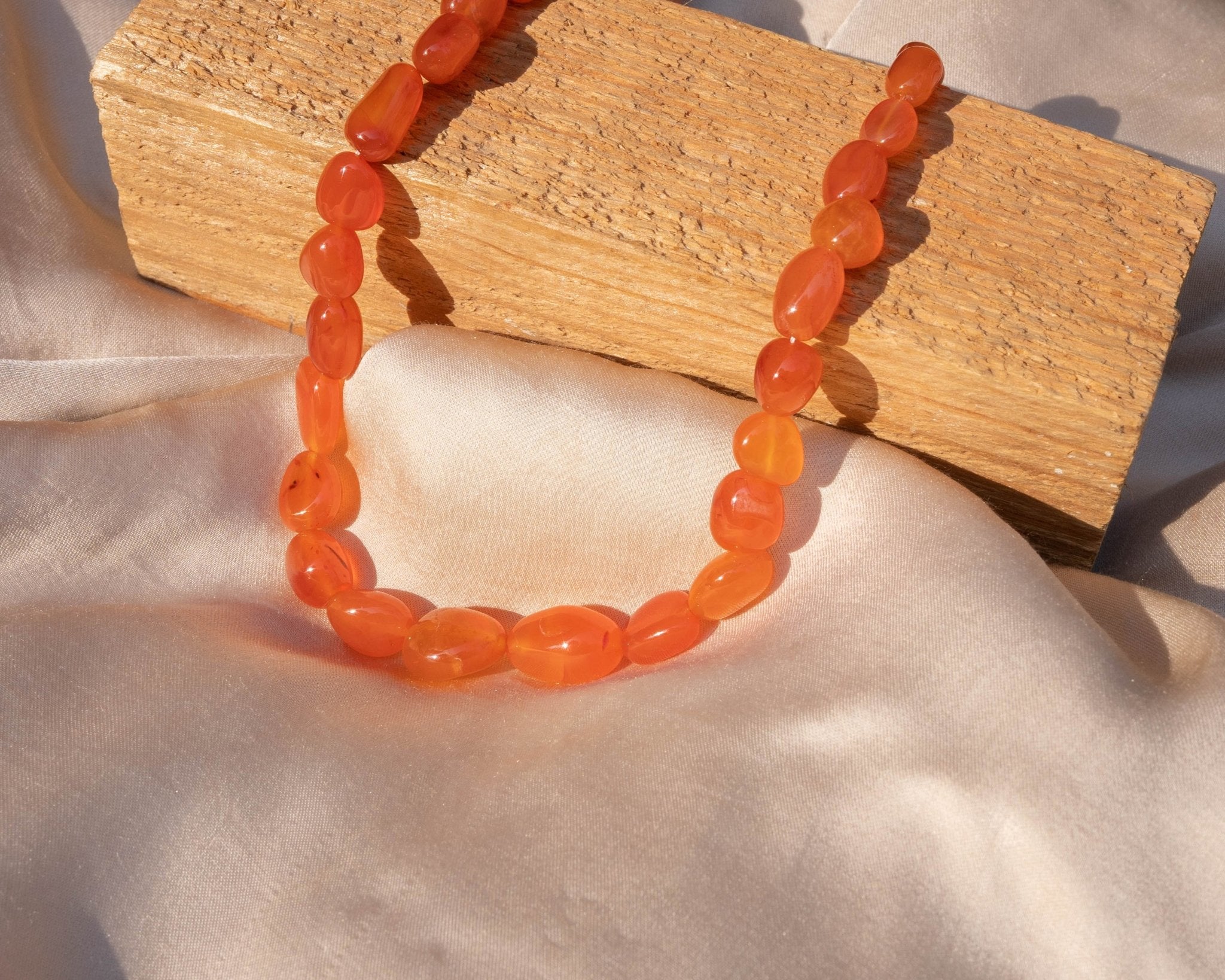 Carnelian Necklace - Bodh Gem and Crystals