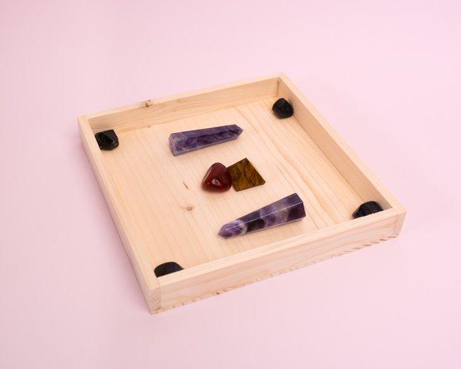 Family Crystal Grid - Bodh Gem and Crystals