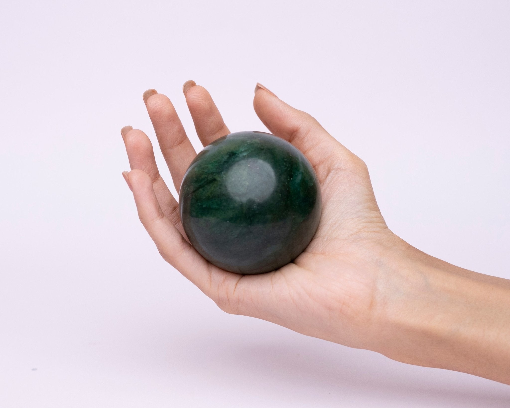 Green Aventurine Ball 268.3g - Bodh Gem and Crystals