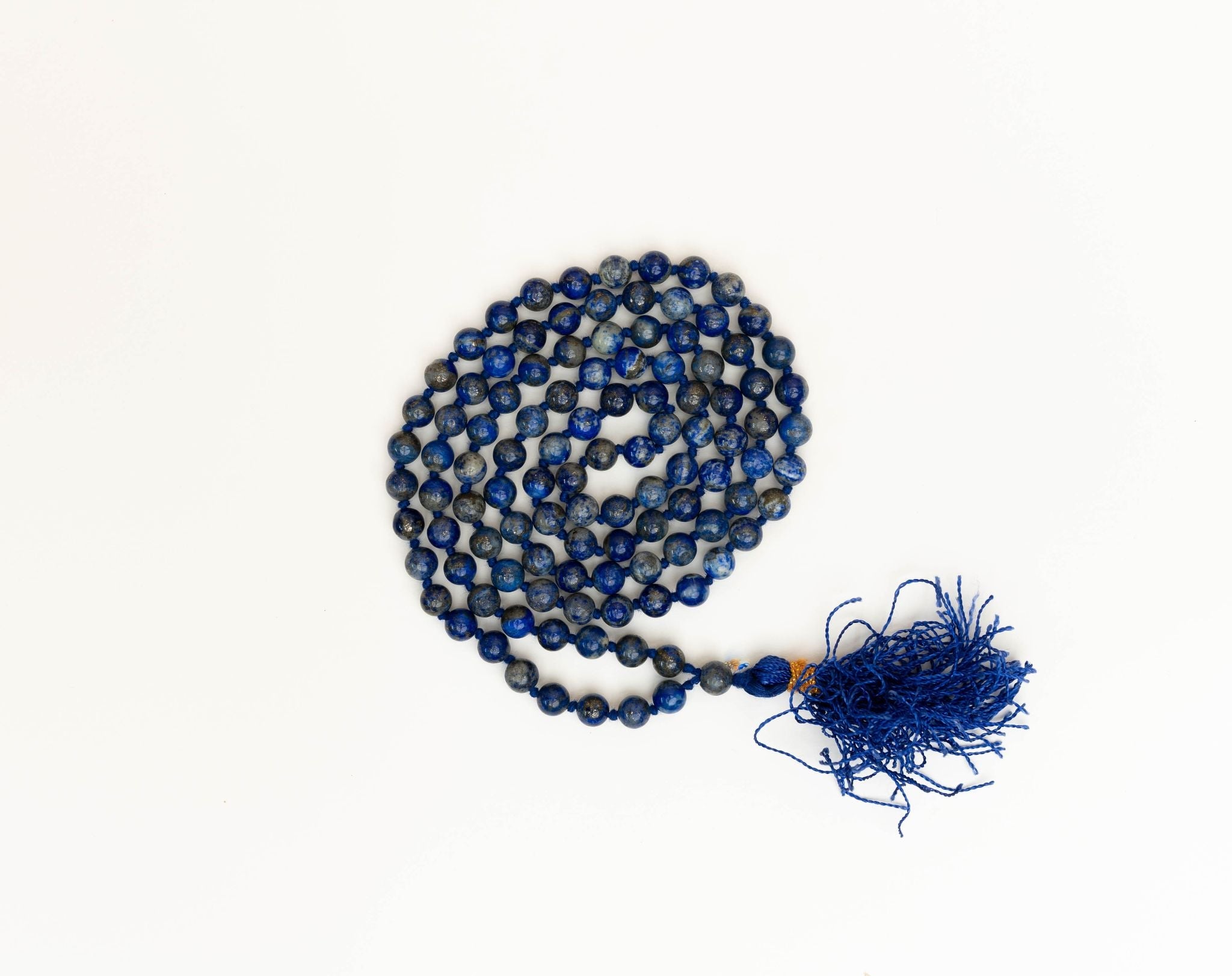 Lapis Lazuli Chanting Mala 4mm - Bodh Gem and Crystals
