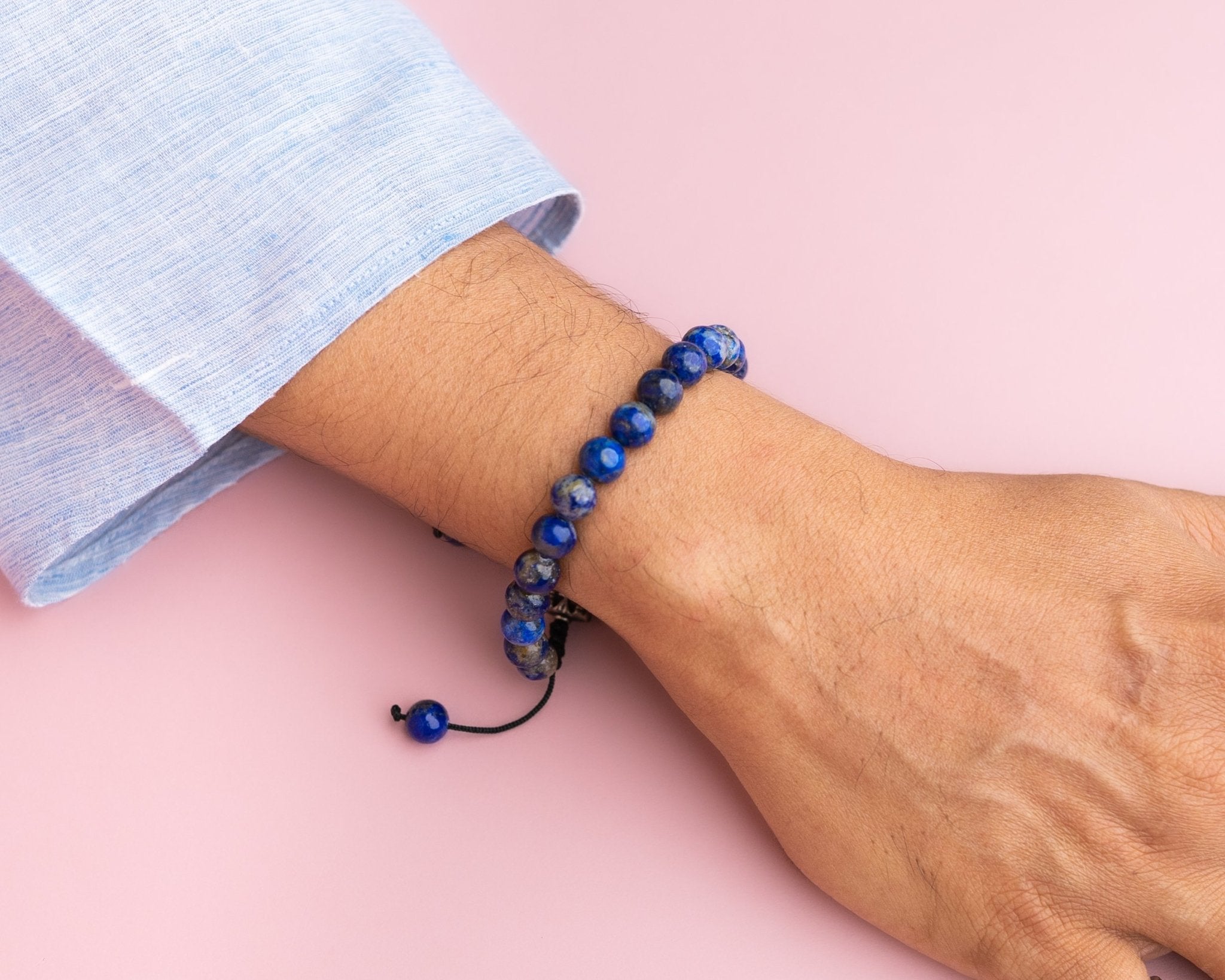 Lapis Lazuli with Thread Bracelet Rakhi