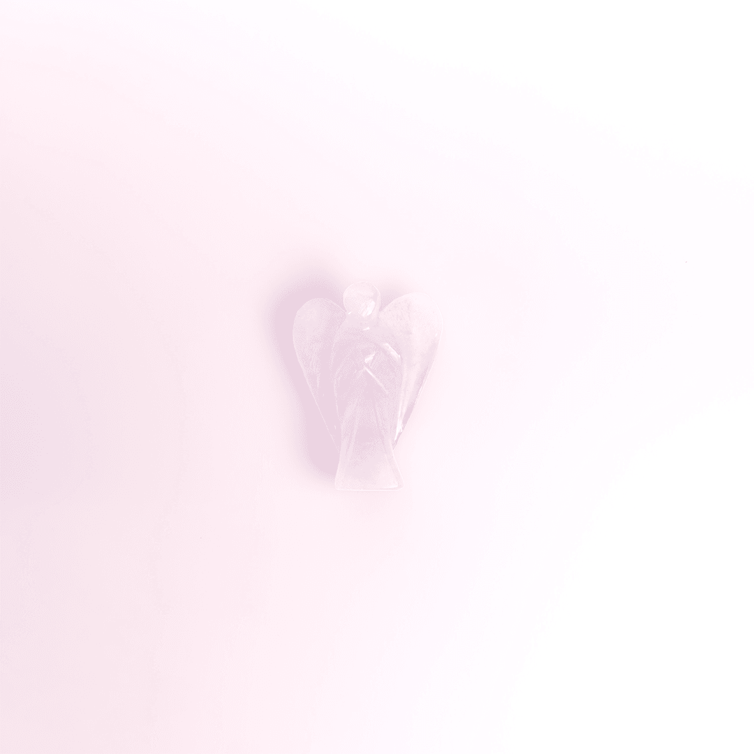 Rose Quartz Angel 1 Inch