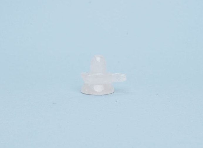Rose Quartz Shiv Ling - 1 inch - Bodh Gem and Crystals