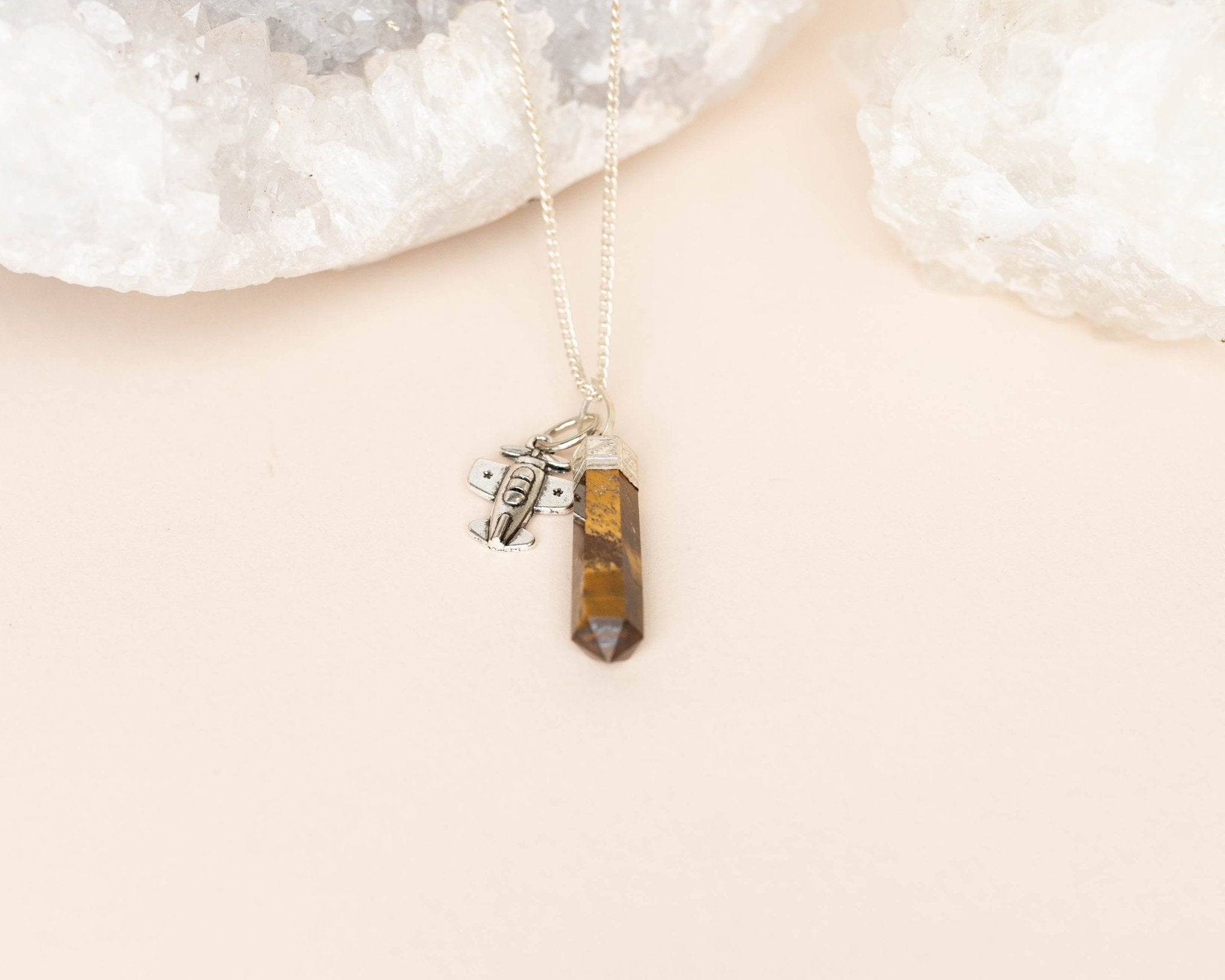 Serene focus pendant - Bodh Gem and Crystals