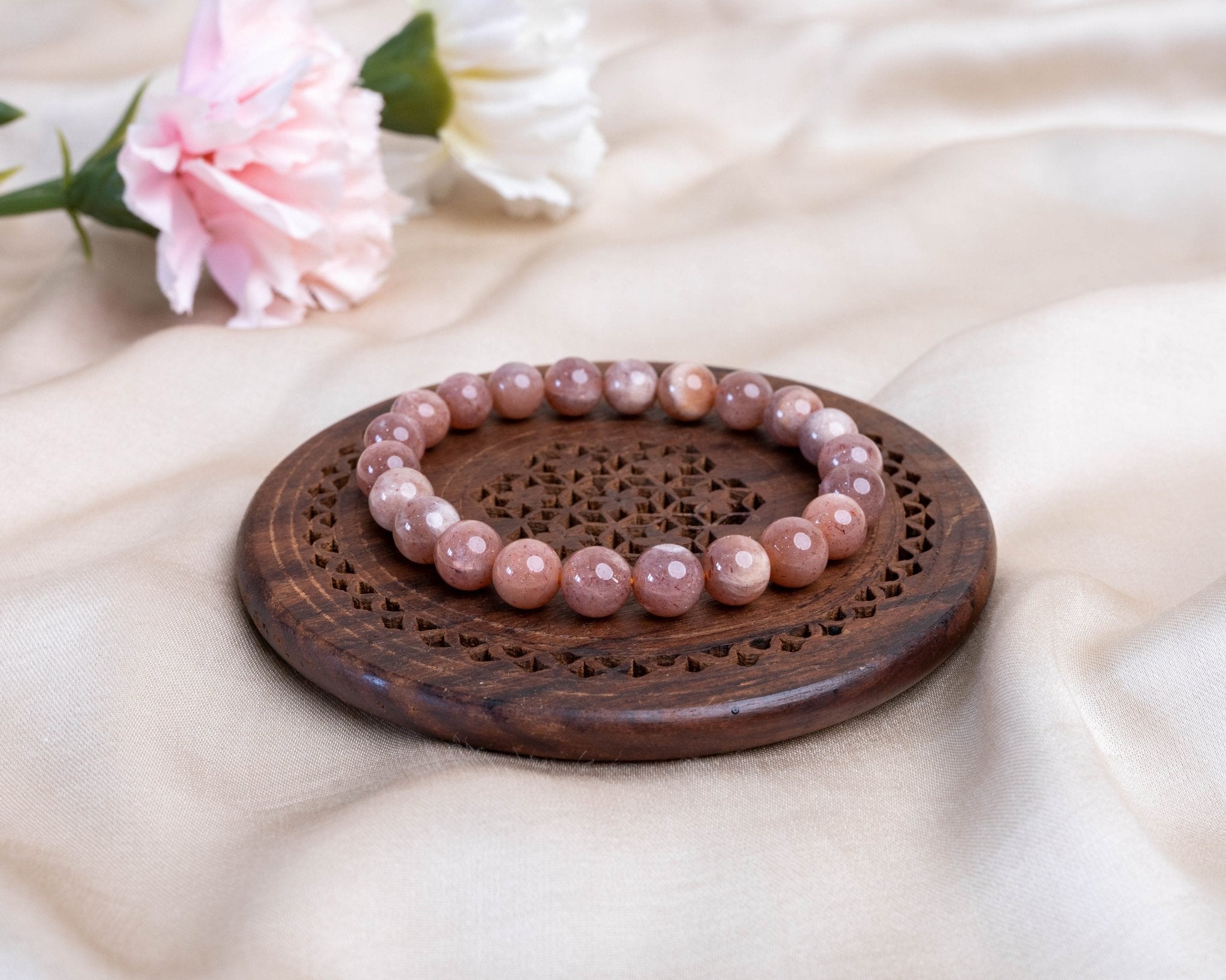 Moonstone and Sunstone Bracelet Set – BrazenWolf Jewelry Designs